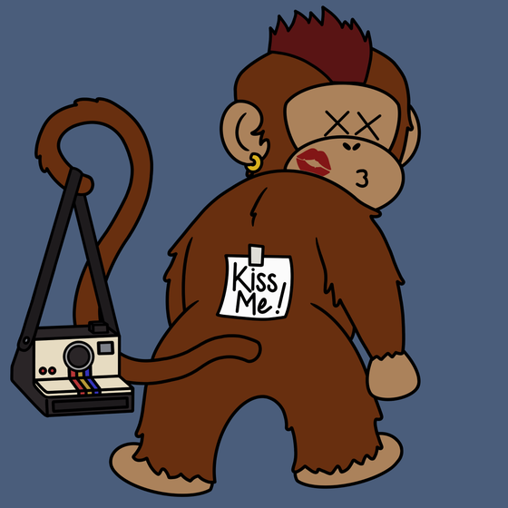 Kiss Me Monkey #7443