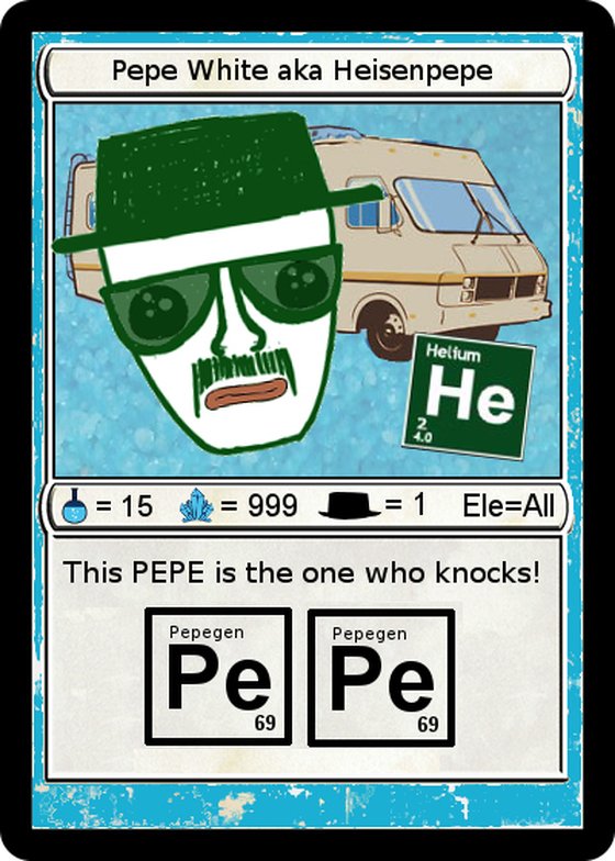 HEISENPEPE Series 2, Card 5 Rare Pepe Wallet 2016 Counterparty XCP NFT Asset [999 Issued, 222 Burned]