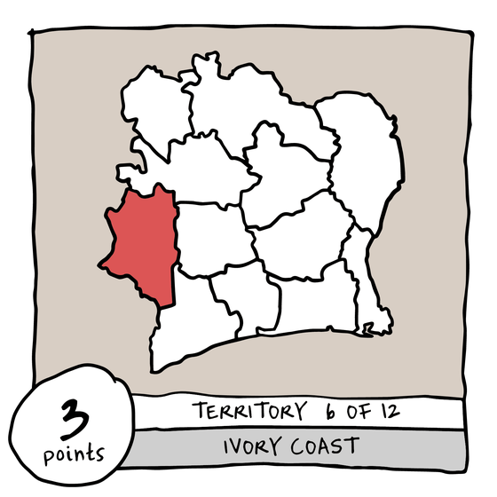 Territory 6/12 - Ivory Coast (Montagnes)