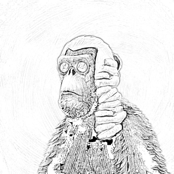 Sketchy Old Ape #738