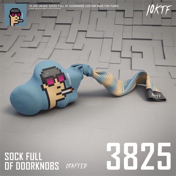 Punk Sock Full of Doorknobs #3825