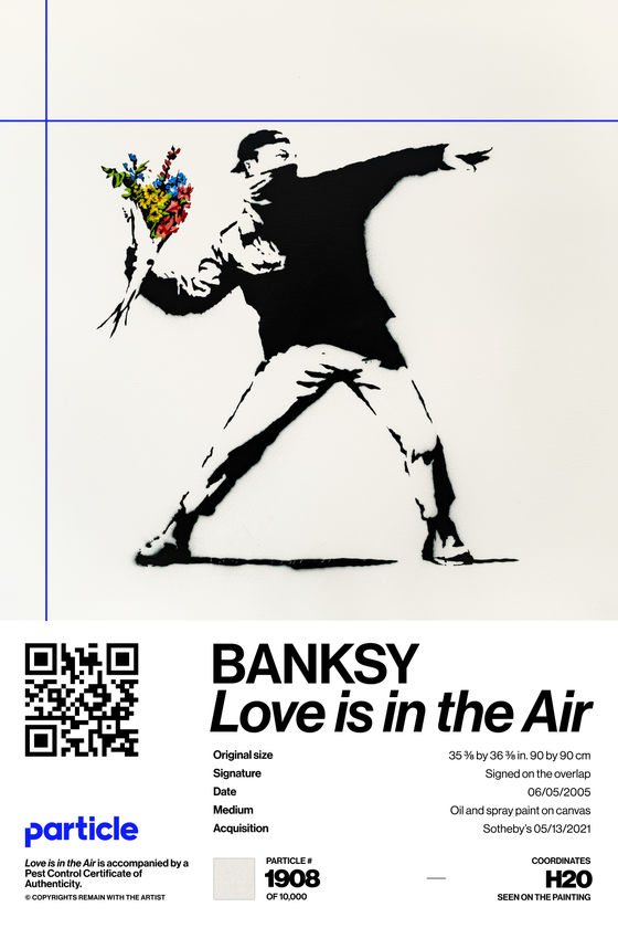 Banksy | Love Is In The Air #1908