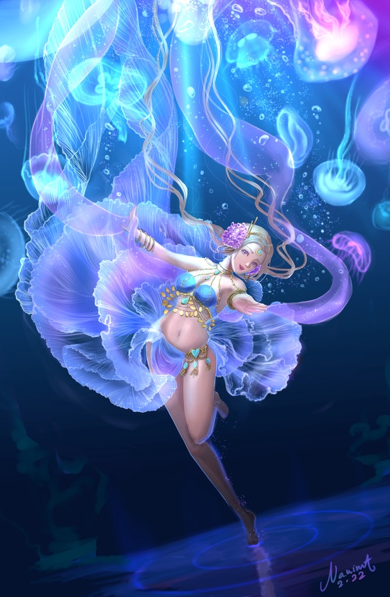 Belly dance jelly fish