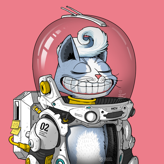 Mars Cat in Spacesuit #1519