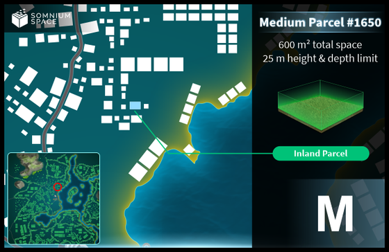 Medium #1650 (M) parcel in Somnium Space