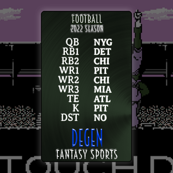 Degen Fantasy Sports FB 2022 #197