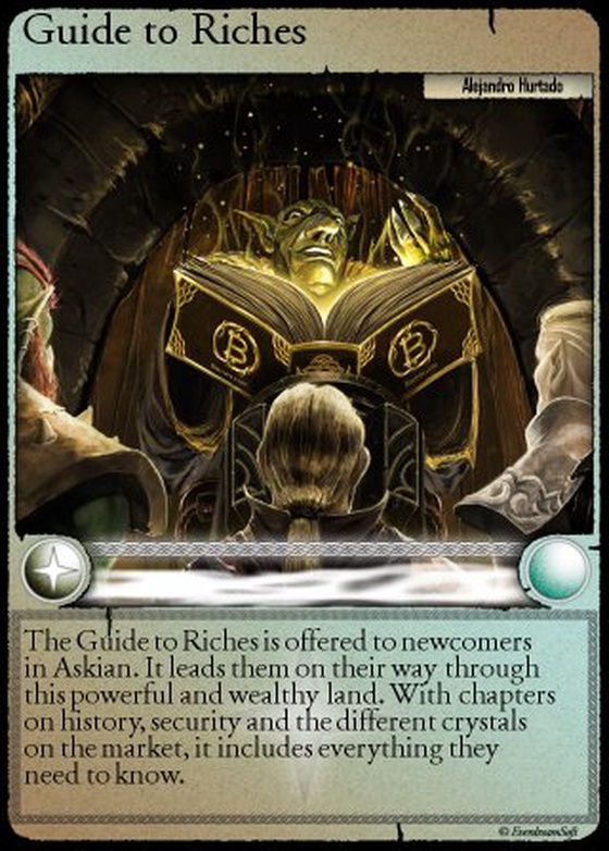 BITCOINCOMCD - Guide to Riches, Spell Of Genesis EPIC Card - 600 issued 