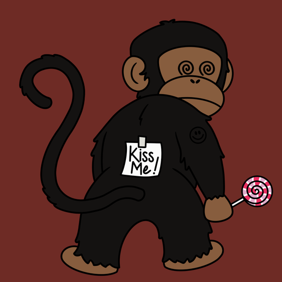 Kiss Me Monkey #4676