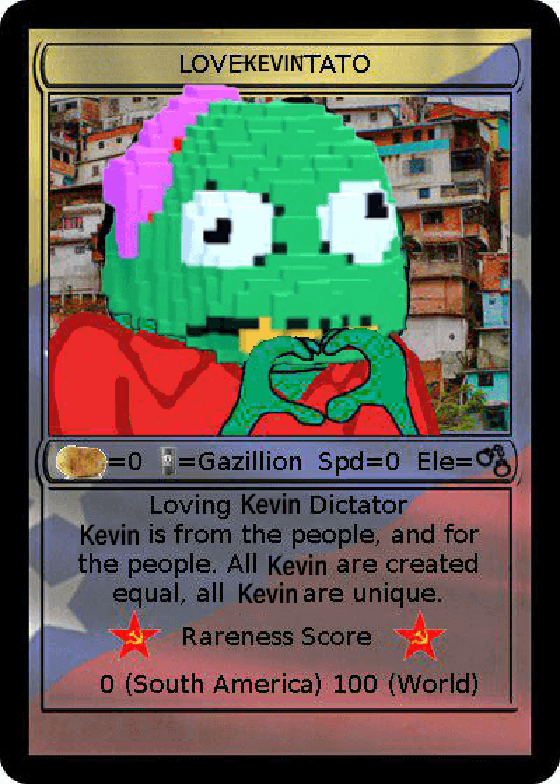 RAREKEVIN Series 1 Card 12 LOVEKEVINTATO