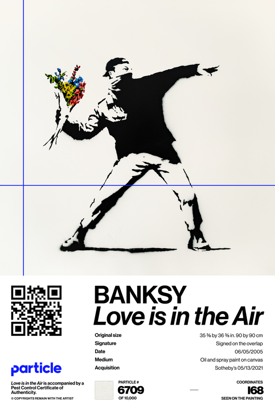 Banksy | Love Is In The Air #6709