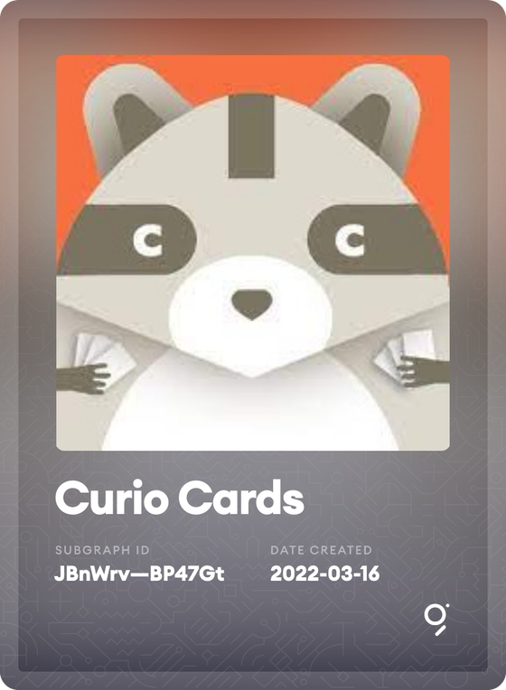 Curio Cards Subgraph