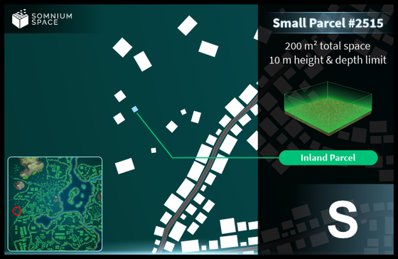 Small #2515 (S) parcel in Somnium Space 