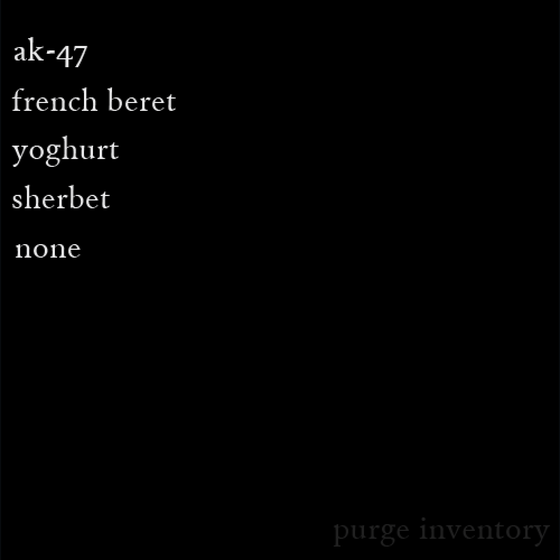 Purge Inventory #3042