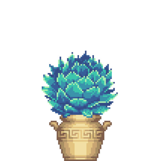 Artichoke Agave in Greek Vase pot