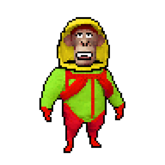 Pixel Radioactive Ape #412