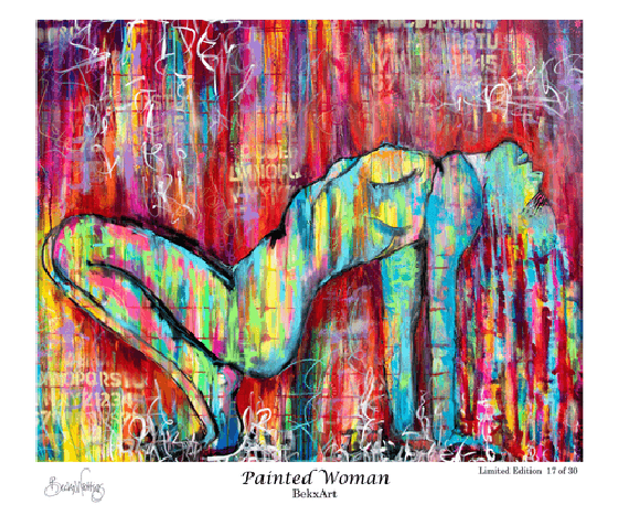 17/30, Limited Edition: “Painted Woman," BekxArt