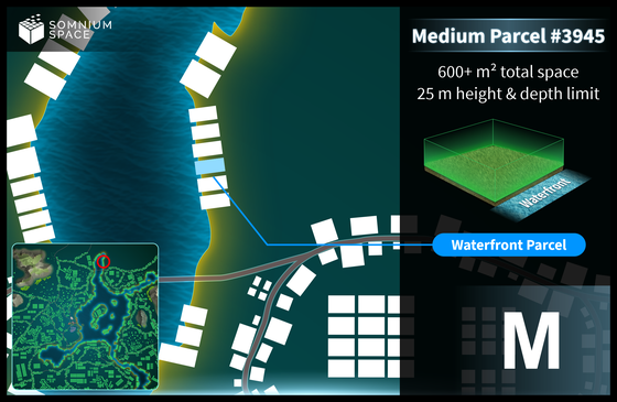 Medium #3945 (M) parcel in Somnium Space