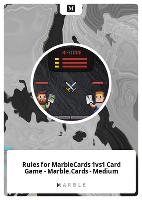 Rules for MarbleCards 1vs1 Card Game - Marble.Cards - Medium