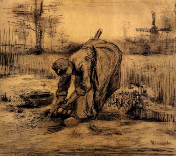 #116 Peasant Woman Lifting Potatoes 6