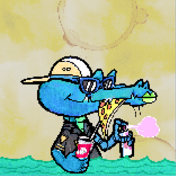 Pixelated Ganja Gators #1893