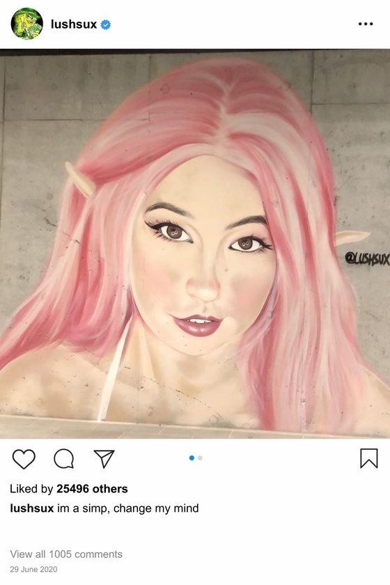 Lushsux #3969 - Mural Belle Delphine