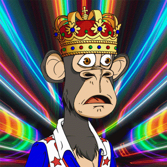 Animated Bored Ape [ Disco King ]