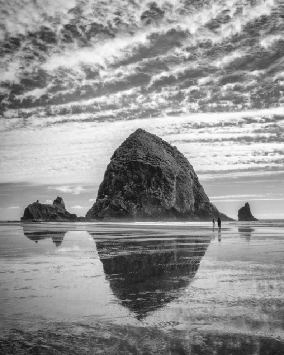 Haystack Rock Black and White