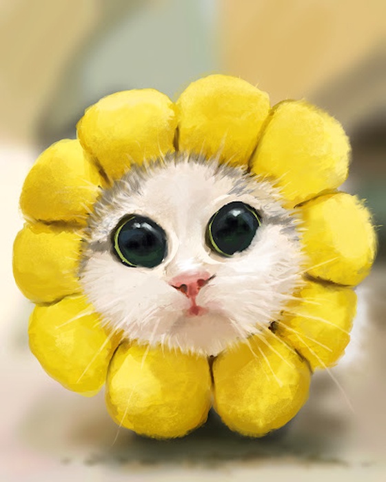 Sunflower Cat