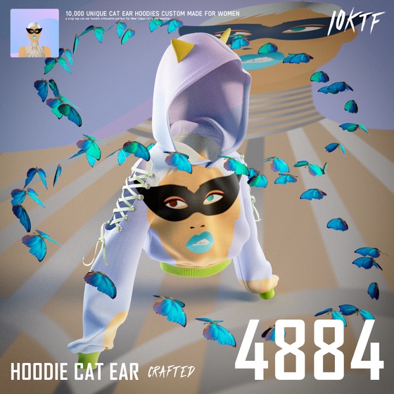 World of Cat Ear Hoodie #4884