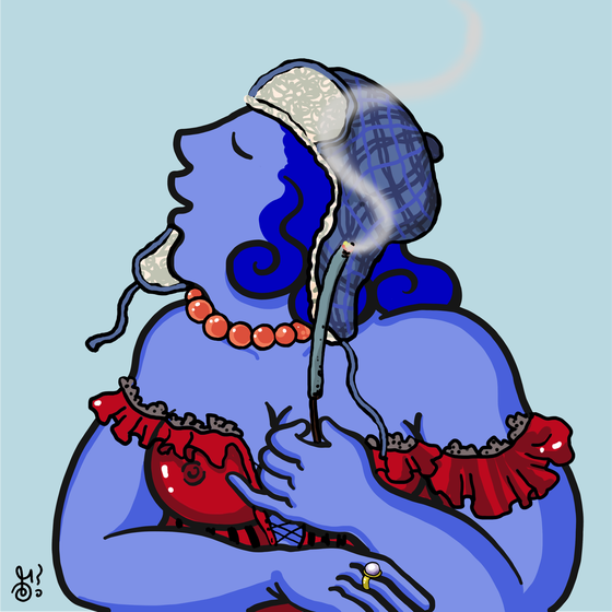 Blue Woman #55