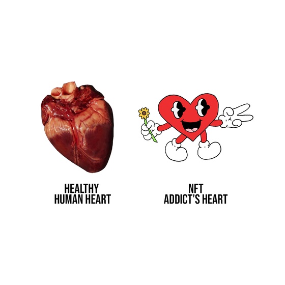 Healthy Heart Vs. Addict's Heart by Gallardo #1/1