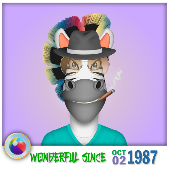 Zebra Birthday #4350