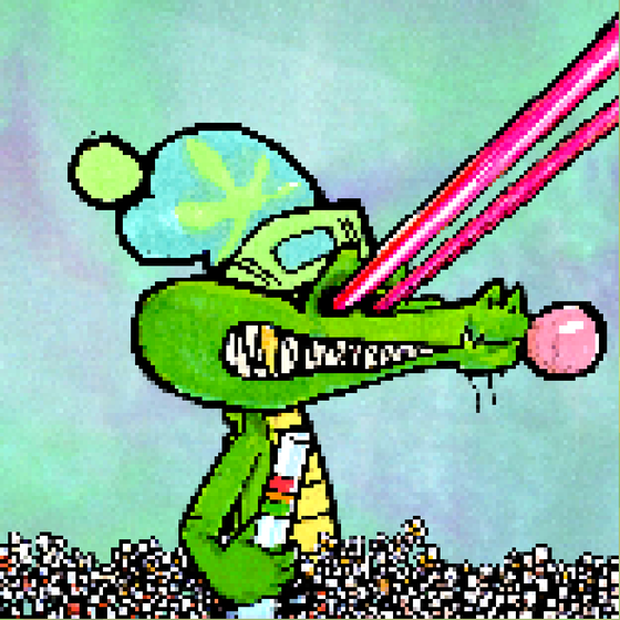 Pixelated Ganja Gators #55