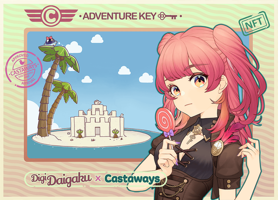 DigiDaigaku Genesis Adventure Key Castaways #482 - Liz