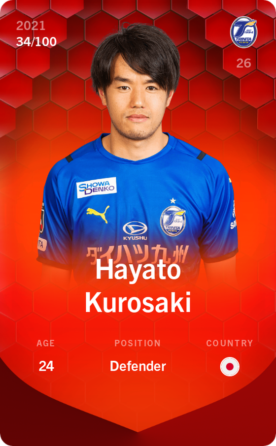 Hayato Kurosaki 2021-22 • Rare 34/100