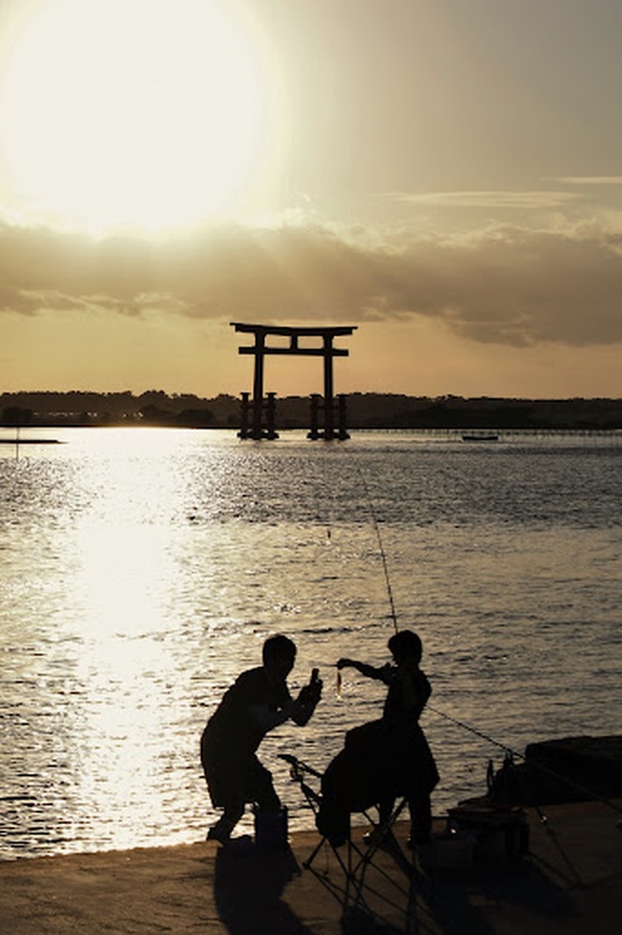 Lake Hamana in Japan