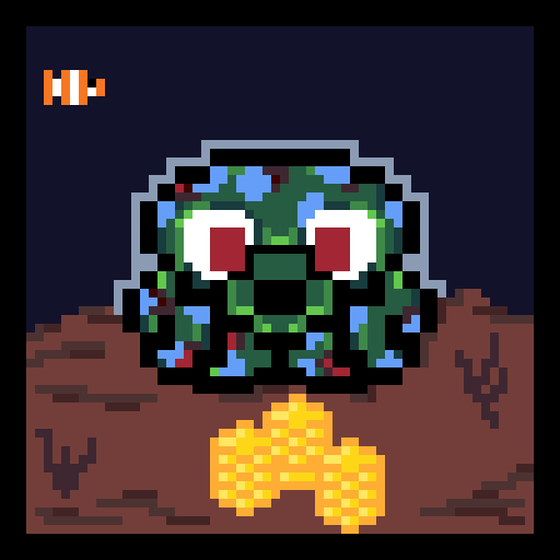 Pixel Squid #619