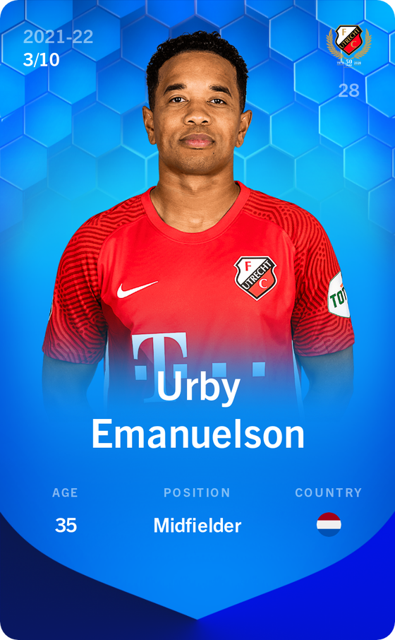 Urby Emanuelson 2021-22 • Super Rare 3/10