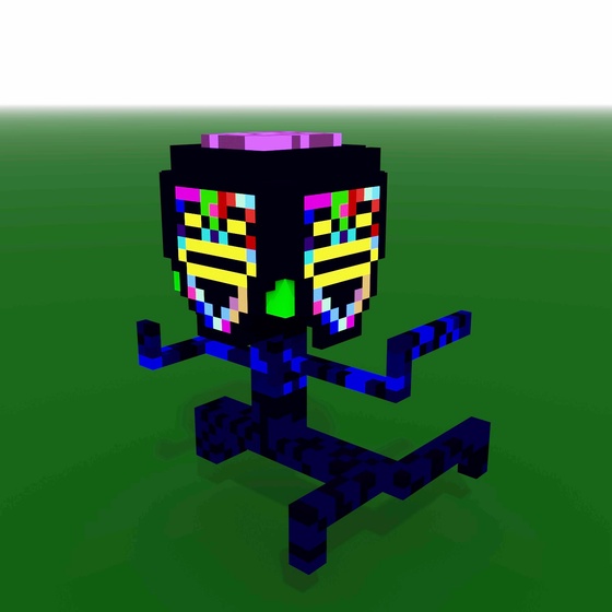 VoxelArt Original Character - Mr. Bits