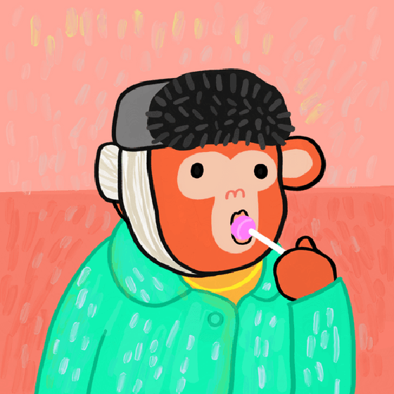 Lollipop Monkey Gogh #04