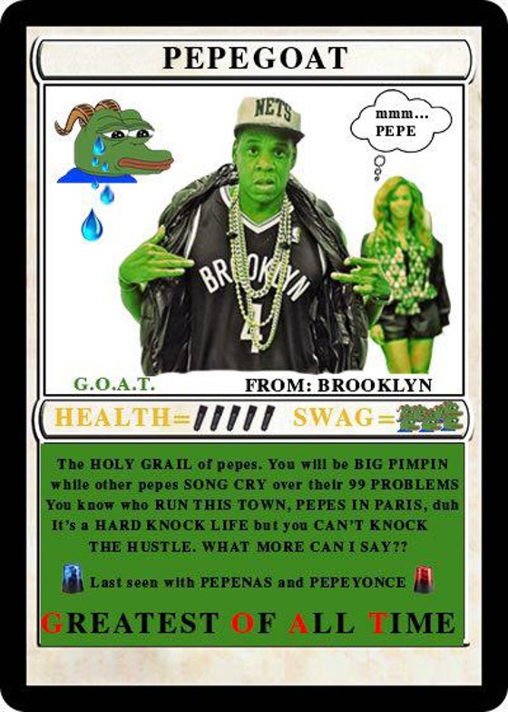 PEPEGOAT | SERIES 3 | CARD 1 | RARE PEPE TRADING | 2016