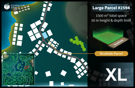 Extra Large #2594 (XL) parcel in Somnium Space