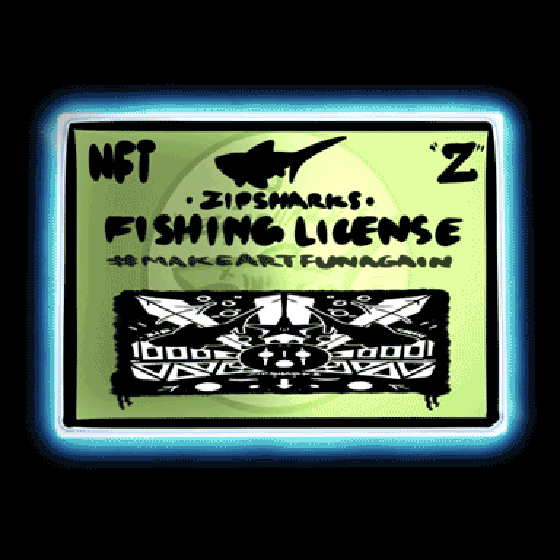 ZIPSharks Fishing License #19