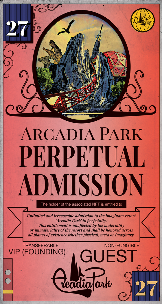 Arcadia Park Perpetual Admission Pass #27