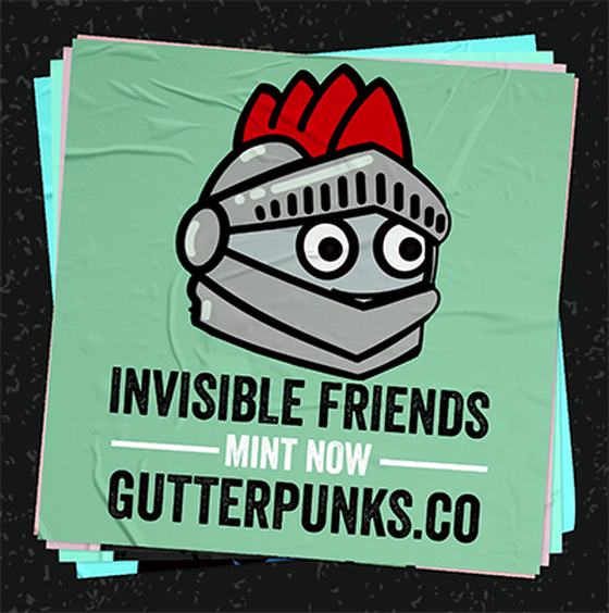 Gutter Punks Flyer - Invisible Friends