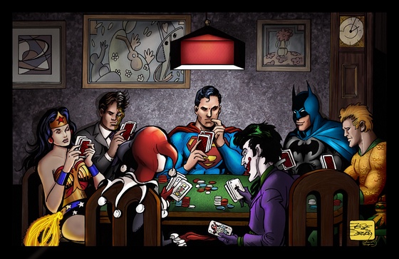 Heroes Playing Poker - Painterly Edition #6/61