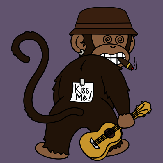 Kiss Me Monkey #9878