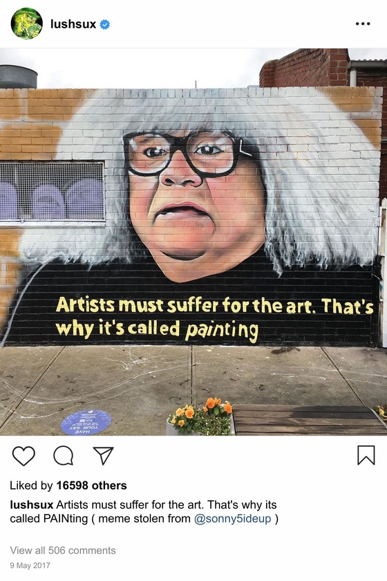 Lushsux #2650 - Mural Danny DeVito