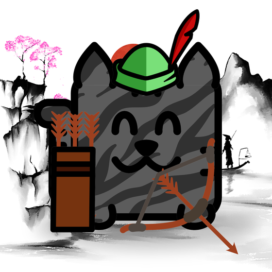 Square Cat Warrior #10039