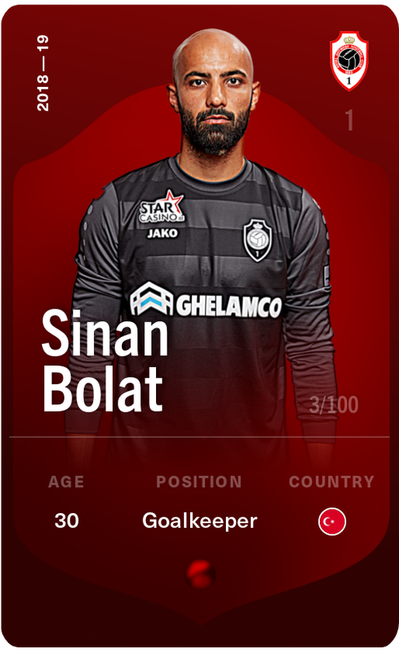 Sinan Bolat 2018-19 • Rare 3/100